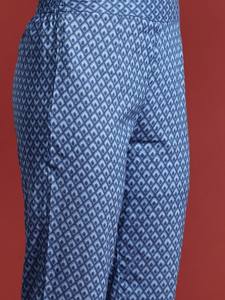 <b>women</b> Floral Printed Pure Cotton <b>Kurta</b> With Trousers & Dupatta indian pakistan salwar kameez suit - Product Image 4