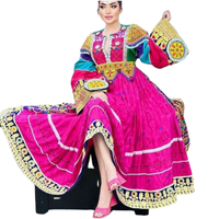 ROBES DE MARIÉE AFGHANI POUR ÉVÉNEMENTS DE MARIAGE ROBES DE FÊTE WESTERN AVEC AFGHANI ANTIQUE TRAVAIL COMME COU BRODERIE TRAVAIL ET CHARMA