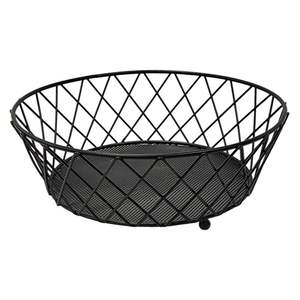 Iron Metal Storage <b>Basket</b> for Kitchen Neat and Stylish Organizer for Fruits Cookware Tabletop Items - Product Image 2