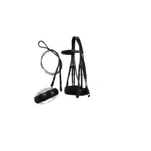 Montura occidental ecuestre duradera de brida de cuero de caballo indio de alta calidad con logotipo personalizado y costuras elegantes para carreras - Product Image 1