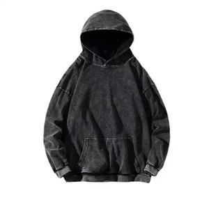 Bas quantité minimale de commande en gros hommes lavage à l'acide sweats à capuche nouveau design les plus vendus basiques hommes fermeture éclair lavage à l'acide sweats à capuche - Product Image 1