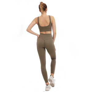 High Quality Gym Fitness Sets Control Active Gym Low Waist Athletic Seamless Yoga Wear <b>Leggings</b> <b>Women's</b> Yoga Sets Sports <b>Women</b> - Product Image 6