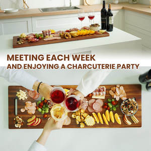 Tarif de gros Longue planche à fromage en bois de qualité supérieure Ustensiles de cuisine durables en bambou et en acier inoxydable pour la maison et l'hôtel - Product Image 4