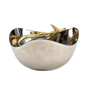 Nouveauté Bol de service alimentaire design Bol de nourriture durable en acier inoxydable personnalisé pour la restauration à domicile Bol à fruits d'occasion - Product Image 1