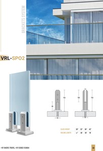 Garde-corps moderne en acier inoxydable bicolore facile à installer pour l'application d'hôtel d'escalier de balcon pour l'exportation - Product Image 5