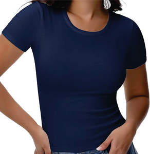 T-shirts pour hommes, vêtements décontractés pour femmes, t-shirts à manches courtes faciles à porter avec coupe ample, texture tricotée épaisse et design brodé chic - Product Image 1