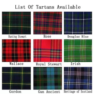 2025 Top Hot Products Modern Scottish Tartan Wool Utility Kilts New Black Customized Color Size Men Women Wholesale OEM Serviced - Product Image 5
