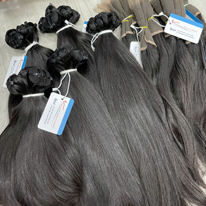 ผมตรงธรรมชาติแบบเวฟท์ ผมดิบแบบมัด  ผมเวฟท์แบบดับเบิ้ลดรอน สีธรรมชาติ  ผู้จำหน่ายผมดิบ มีสินค้าพร้อมส่ง - Product Image 4