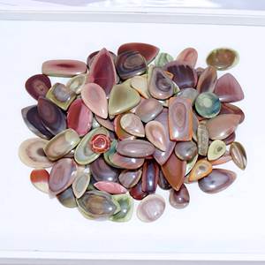 Cabochon de jaspe impérial naturel de forme et de taille mélangées Pierres précieuses de quartz en vrac pour la fabrication de bijoux - Product Image 1