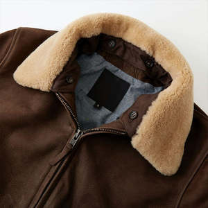 Blouson de moto en cuir pour homme, automne, réversible, imperméable, style moto et motard, col rabattu, sur mesure, vente en gros OEM - Product Image 3