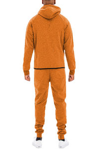 custom <b>flare</b> sweatpants and hoodie set unisex blank cotton fleece mens street wear hoodie flared sweatsuit - Product Image 3