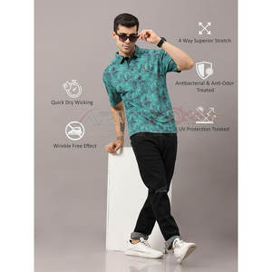 T-shirt de polo pour hommes à séchage rapide pour les sports de plein air d'été et les activités quotidiennes - Product Image 5