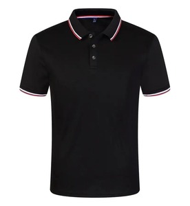 เสื้อโปโลกอล์ฟแขนสั้นแห้งเร็วสำหรับผู้ชายออกแบบลายสีทึบมีแบรนด์ของคุณเอง - Product Image 4