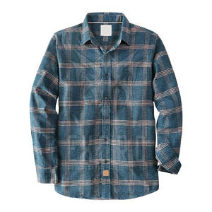 เสื้อเชิ้ตแขนยาวผ้าฟลานเนลผู้ชาย ดีไซน์เฉพาะตัว ผลิตตามสั่ง ลายเรียบ เป็นมิตรกับสิ่งแวดล้อม ระบายอากาศได้ดี ปักลายถัก - Product Image 1