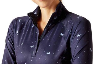 Chemise de base pour l'équitation pour femmes, manches longues, vêtements d'équitation, tissu personnalisé, respirant, extensible dans quatre directions - Product Image 4