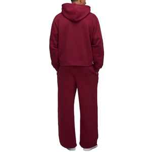 Conjunto de 2 Piezas para Hombre Otoño, Pantalones Deportivos de Pierna Recta Lisos, Sudadera con Capucha y Cremallera, Unisex, Logotipo Personalizado, Transpirable, Felpa, Ropa Casual de Calle - Product Image 5