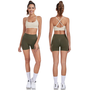 2025 Logo personnalisé solide 2 pièces Gym Fitness ensemble respirant séchage rapide Spandex/Nylon soutien-gorge de sport XL Leggings grande taille du Pakistan - Product Image 1