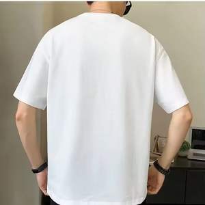 เสื้อยืดคอกลมแขนสั้นสำหรับผู้ชายทรงพลัสไซส์ระบายอากาศได้ดี - Product Image 5