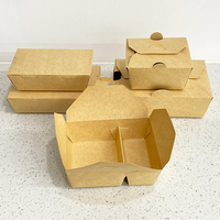 Boîtes d'expédition personnalisées haut de gamme écologiques réutilisables en papier kraft durable avec logo pour vêtements, cadeaux, poulet frit