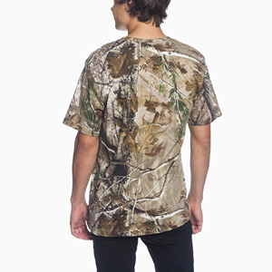 Camiseta de algodón pesado de alta calidad personalizada por todo el bosque impreso Realtree Mossy Aok ropa de caza camisetas para hombres - Product Image 4