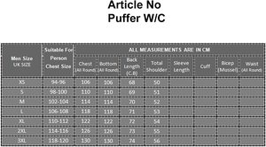 <b>Men's</b> Navy Puffer Leather <b>Vest</b> Casual Style with Stand Collar and Canvas Fabric Padded Lambskin Leather - Product Image 6