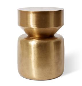 Table d'appoint moderne en marbre avec base sculptée blanche en fer meuble d'appoint de luxe au design rond pour canapé de salon et de chambre à coucher - Product Image 5