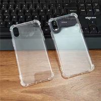 Étui de protection pour téléphone portable en TPU souple transparent anti-chute simple et cristallin pour iPhone 16 15 14 13 Plus Pro Max