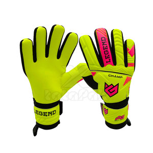 Venta al por mayor guantes de portero de cuero profesional dedo completo diseño impermeable para adultos jóvenes precio de fábrica para el entrenamiento - Product Image 1
