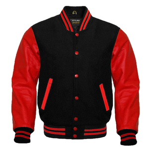 Veste universitaire de haute qualité pour hommes Chenille broderie personnalisée Baseball Letterman Design léger laine cuir manches hiver - Product Image 5