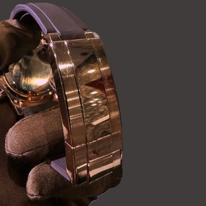 Dayton Tiger Vàng Mắt Sang Trọng Analog Đồng Hồ Cho Nam Giới Phụ Nữ Chất Lượng Cao Cấp Miyota Cơ Khí Phong Trào Cao Su Sapphire Pha Lê Quay Số - Product Image 6