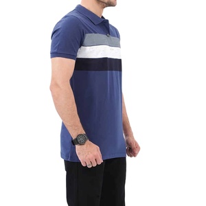 Polo de golf pour homme, 100% coton, motif uni, logo personnalisé imprimé par sublimation, blancs à personnaliser, grandes tailles, tricoté, collection 2027 - Product Image 2