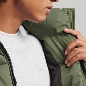Custom Design Coated <b>Thin</b> Front Logo Long <b>Puffer</b> <b>Jacket</b> for Men Winter Breathable Windproof OEM Service - Product Image 3
