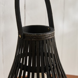 Bougeoir de luxe rustique lanterne en bois et en métal pièce maîtresse support votif pour éclairage romantique à la maison - Product Image 4