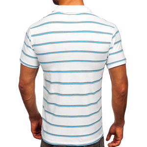 เสื้อโปโลกอล์ฟผู้ชายคุณภาพสูงผ้าถักแบบสมาร์ทปักลายดีไซน์ตามสั่งสำหรับเล่นกีฬา - Product Image 2