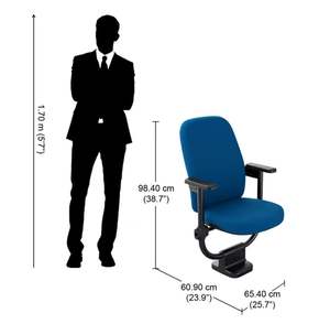 Chaises de salle d'auditorium en métal confortables au meilleur prix pour l'école Hôtel Théâtre Hôpital Salles de conférence Meubles - Product Image 3