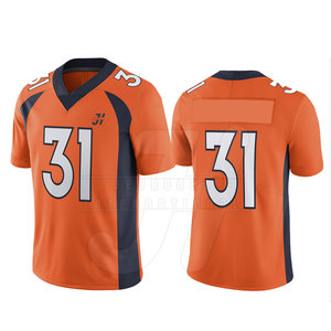 Venta caliente de alta calidad personalizado adulto fútbol americano Jersey transpirable 100% poliéster personalizado nombre del equipo excelente precio desgaste superior - Product Image 1