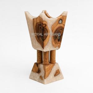 ROYAL ARTISANS - Juego de Regalo de Quemador de Incienso Duradero con Aroma a Oud Acrílico para Difusor de Aromaterapia, Hecho en India - Product Image 1