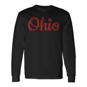 Camiseta de Manga Larga con Escritura Roja del Ohio State para Entrenadores y Jugadores de Voleibol, Camiseta Promocional - Product Image 2
