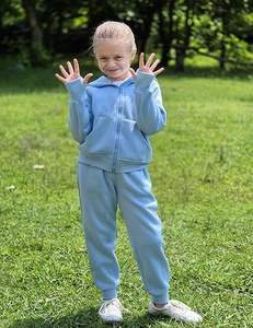 Ensemble de sweat-shirt en polaire pour filles, de haute qualité, respirant, deux pièces, sweat-shirt et survêtement pour enfants, vêtements d'extérieur - Product Image 3