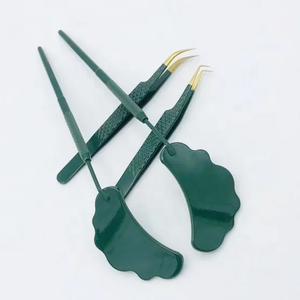 แหนบต่อขนตาแบบมืออาชีพ ปลายไฟเบอร์ไฮบริด โค้งงอน น้ำหนักเบา จับถนัดมือ ขนตานุ่มฟู ปริมาณมาก ทำจากสแตนเลส - Product Image 3