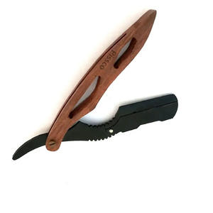 Rasoir pliant professionnel pour barbe, sourcils et cheveux – Couteau de barbier droit en acier inoxydable pour hommes - Product Image 3