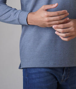 เสื้อโปโลสำหรับผู้ชายและผู้หญิงเสื้อฟิตเนสแบบลำลองสีพื้น240 GSM พิมพ์ลายปักดีไซน์ว่างเปล่าโลโก้ตามสั่ง - Product Image 5