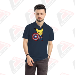 เสื้อโปโลผู้ชายแบบพรีเมี่ยมสำหรับใส่สบายมีสไตล์เป็นมิตรกับสิ่งแวดล้อมผ้าสำหรับปักผ้าบาติกผ้าลูกฟูกผ้ายีนส์ฤดูร้อน - Product Image 5