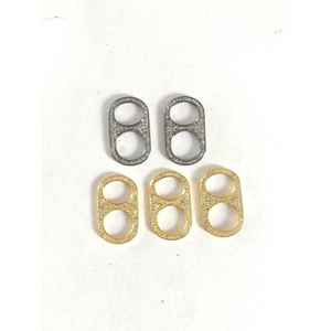 25MM Pop Top Sterling <b>Silver</b> Pave Diamond 14k/18k Gold Plated Flat Shape Jewelry Findings Black Vermeil - Product Image 3