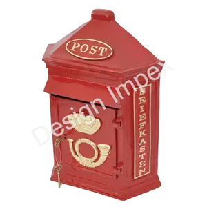 Guss-Postkarton beste Qualität Metall-Postbox deutsche Post Briefe Posthalter Made in India Herstellung von Top-Qualität Verkauf Postbox