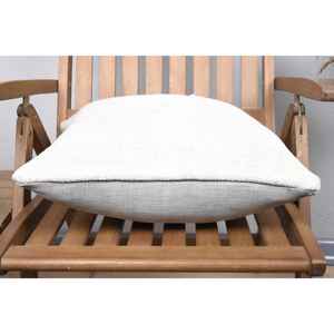 Beige Wool 18x18 Inch Luxury Farmhouse Rustic <b>Pillow</b> Vintage Print Woven Technique Portable for Bedroom Sofa Use for Home Decor - Product Image 5