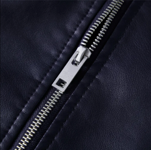 Chaqueta de cuero para hombre, ropa informal de calle de alta calidad, abrigo de invierno para motorista al aire libre, abrigo de motocicleta, elegante, cálido, grueso, con soporte frontal - Product Image 4