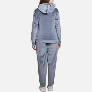 ชุดวอร์มผ้ากำมะหยี่แขนยาวมีซิปสำหรับผู้หญิงเสื้อผ้าสไตล์สตรีทชุดวอร์มผ้ากำมะหยี่ - Product Image 2