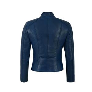 Chaqueta de Cuero para Mujer, Diseño Nuevo, Precio Accesible, 100% Cuero Puro, Precio de Venta, Secado Rápido, Servicio OEM - Product Image 3