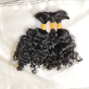 Paquets de cheveux en vrac Remy du sud de l'Inde donneur unique 100% cheveux humains bruts non transformés usine et vendeur de cheveux humains de Chennai - Product Image 1